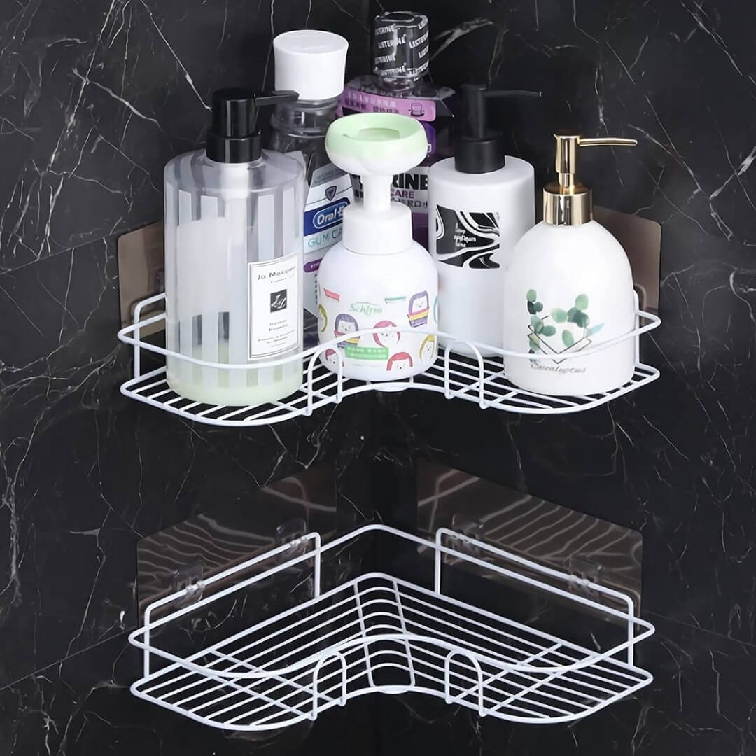Lively® 100000142 White Drill Free Shower Caddy 2.0